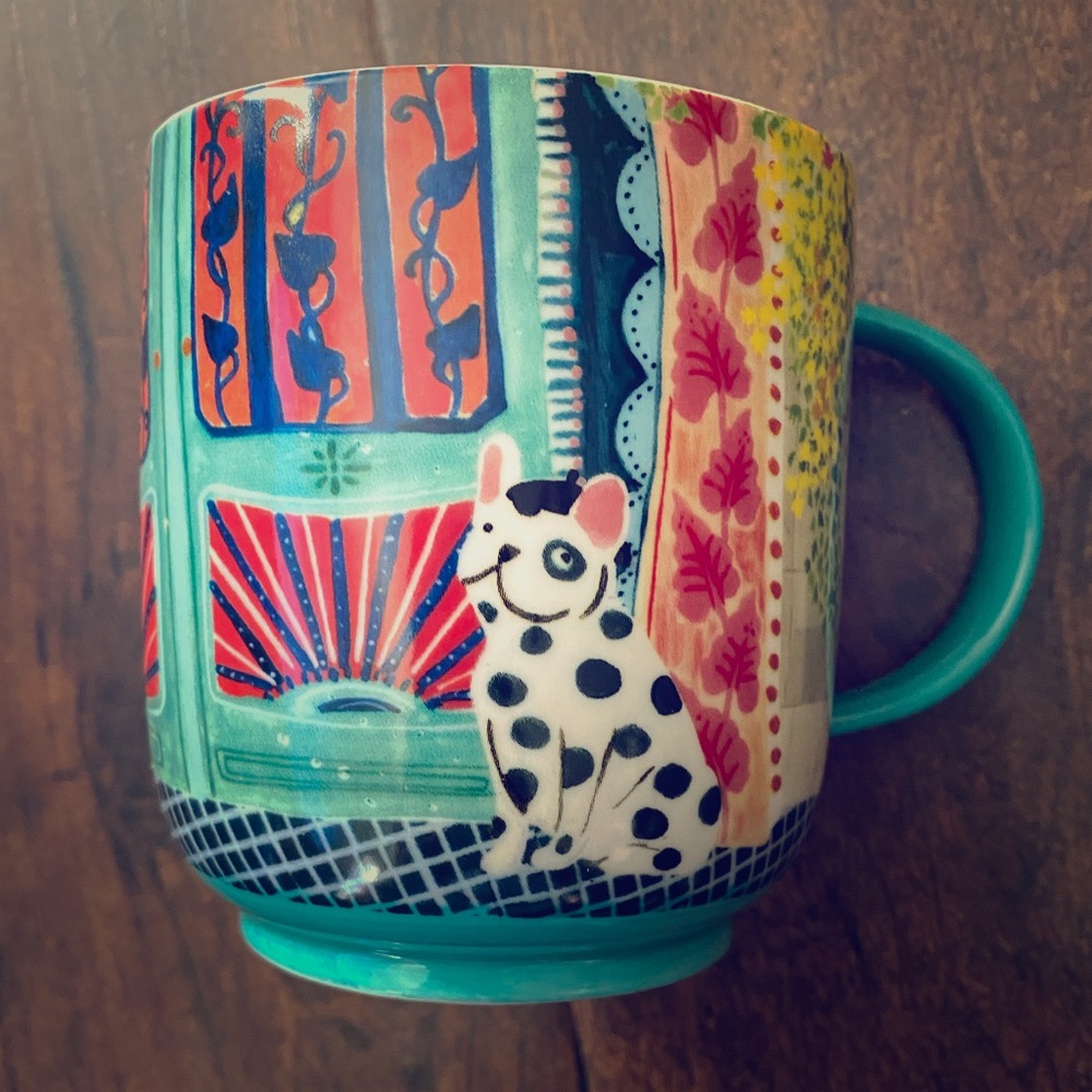 Anthropologie Frenchie Bulldog Mug